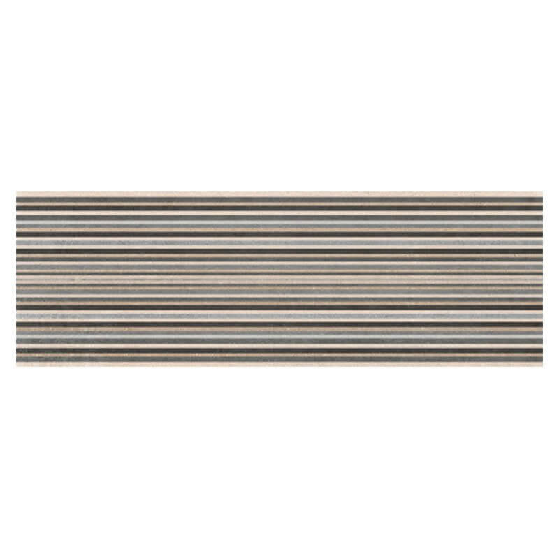 Decoro in Gres Porcellanato Effetto Pietra Rettificato Naturale 30x90 8mm Etna Struttura Futura Mix - Herberia