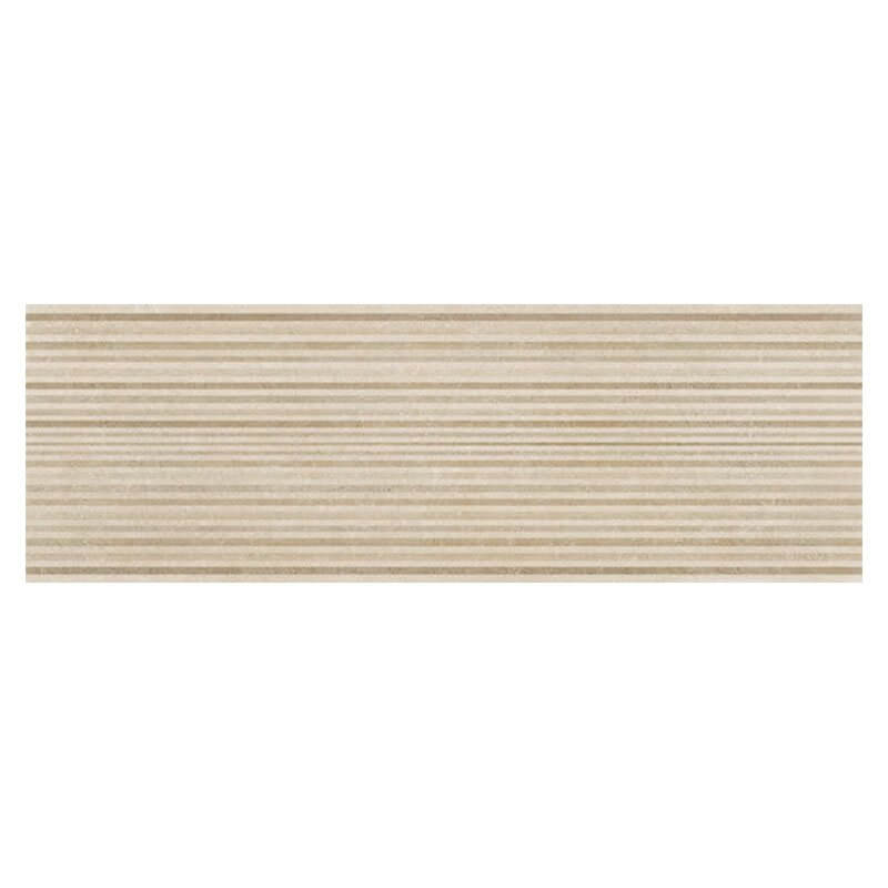 Decoro in Gres Porcellanato Effetto Pietra Rettificato Naturale 30x90 8mm Etna Struttura Futura Sabbia - Herberia