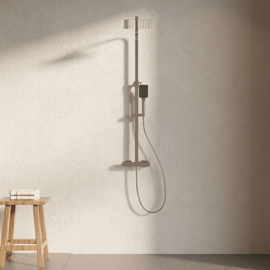 Colonna Doccia Meccanica con Doccino Cromo Lucido - Diamante