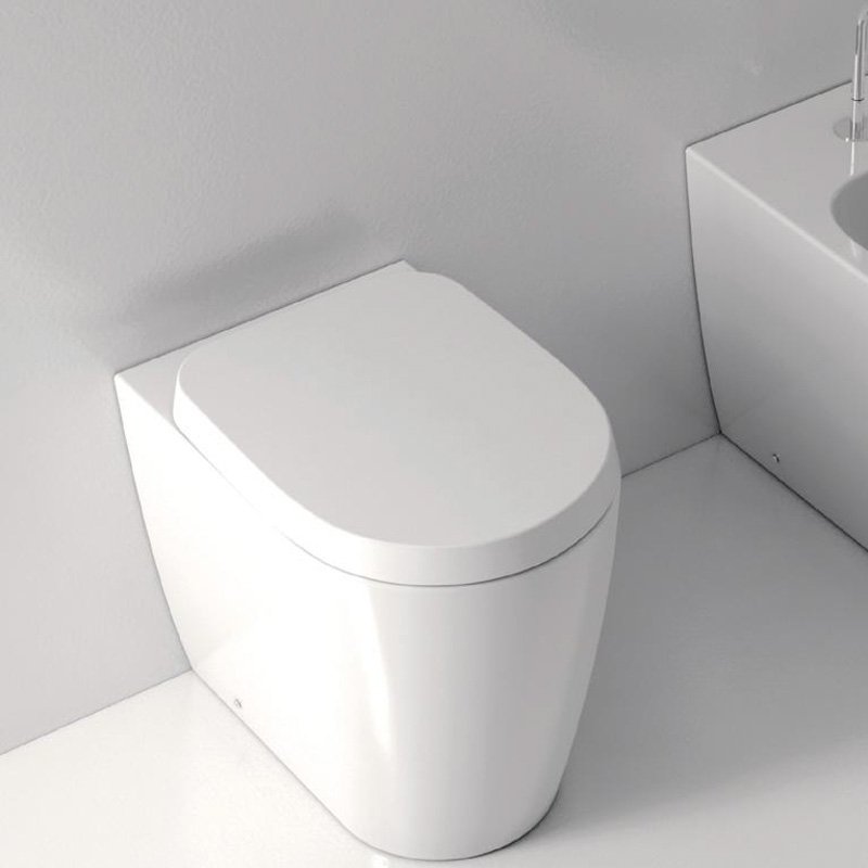 Wc Filo Muro Foglia Medium Bianco - Domus Falerii (25551193)