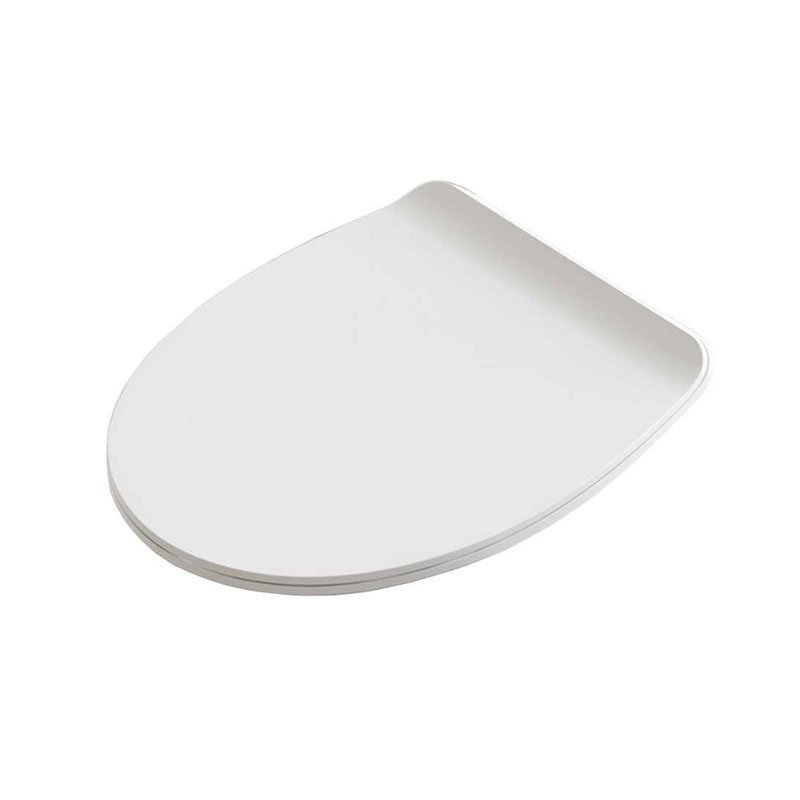 Coprivaso Slim Bianco Lucido Per Wc Fogliolina con chiusura Soft Close - Domus Falerii (25551194)