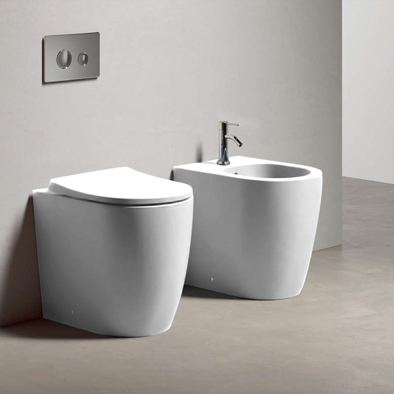 Bidet Filomuro Bianco Lucido Fogliolina - Domus Falerii