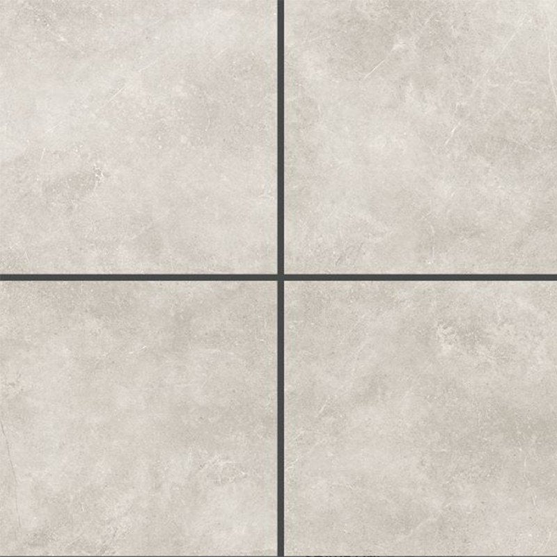 Natural Cement Effect Porcelain Stoneware 80x80 Grey Basaltina - Via Roma
