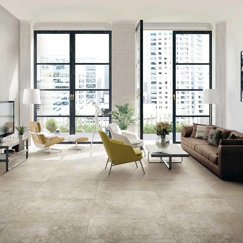 Gres Porcellanato Effetto Cemento Rettificato Grip 30x60 9mm Worn Sand Artifact - Florim