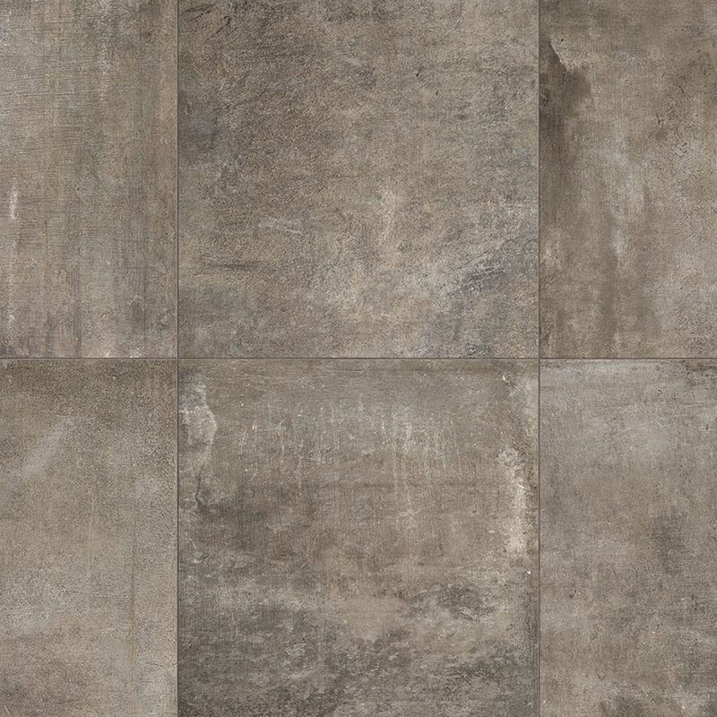 Gres Porcellanato Effetto Cemento Rettificato Grip 40x80 gris Matieres De Rex by Florim - textured tile close-up