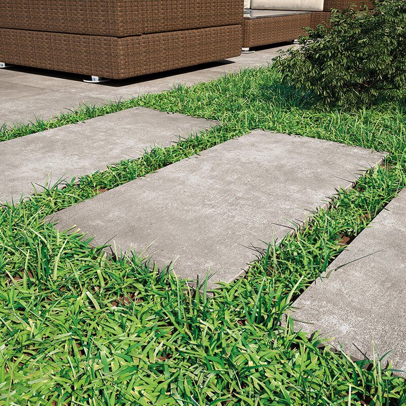 Gres Porcellanato Effetto Cemento Rettificato Grip 60x60 20mm Geo Argilla - Herberia