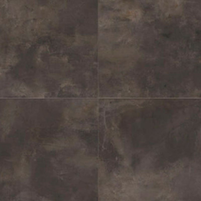 Gres Porcellanato Effetto Cemento Rettificato Grip 80x80 20mm Nero Corten Make - Gardenia Orchidea