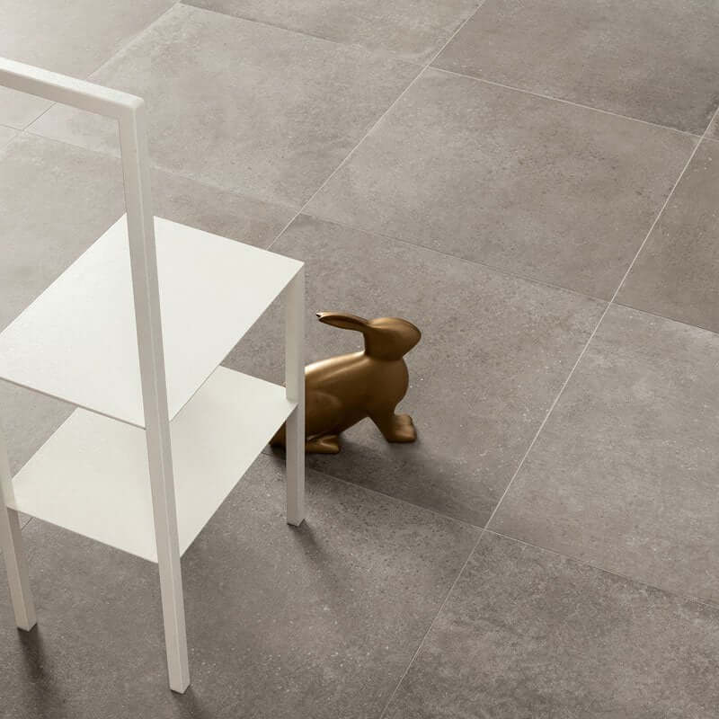 Gres Porcellanato Effetto Cemento Rettificato Grip 80x80 8.5mm Sand D-Sign - Gardenia Orchidea
