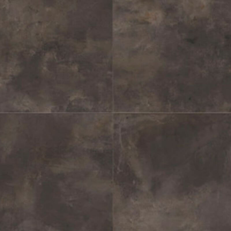 Gres Porcellanato Effetto Cemento Rettificato Naturale 100x100 8.5mm Nero Corten Make - Gardenia Orchidea
