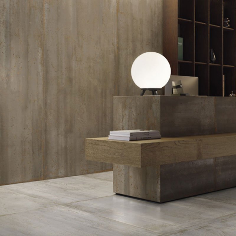 Gres Porcellanato Effetto Cemento Rettificato Naturale 120x120 8.5mm Aluminum Oxide - Gardenia Orchidea