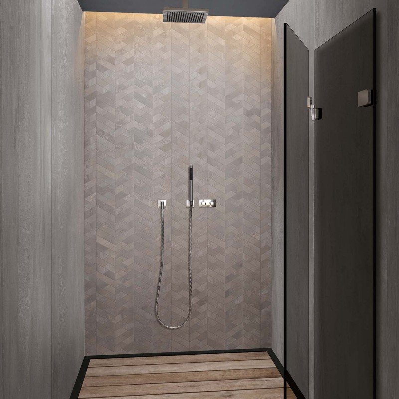 Gres Porcellanato Effetto Cemento Rettificato Naturale 30x120 8.5mm Silver Interno 9 - ABK