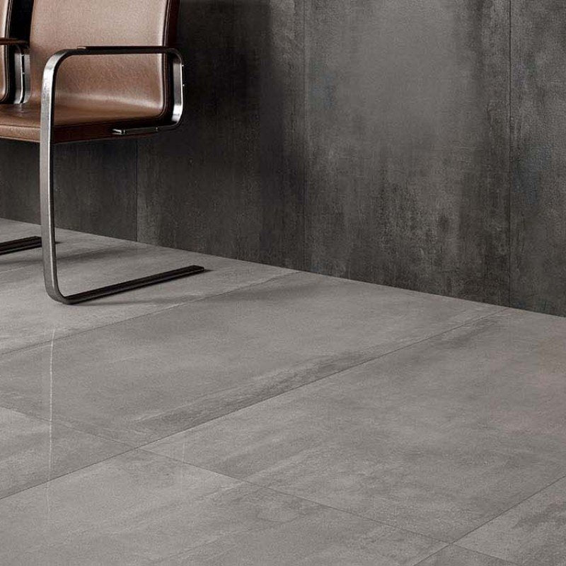 Gres Porcellanato Effetto Cemento Rettificato Naturale 30x120 8.5mm Silver Interno 9 - ABK