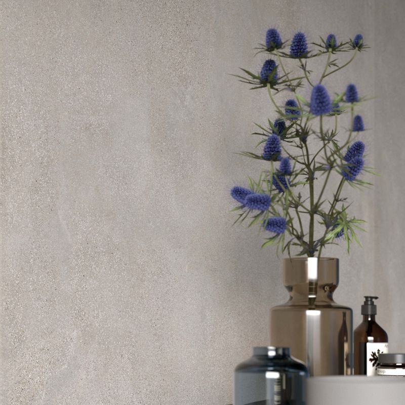 Gres Porcellanato Effetto Cemento Rettificato Naturale 30x60 8.5mm Ash Blend - ABK