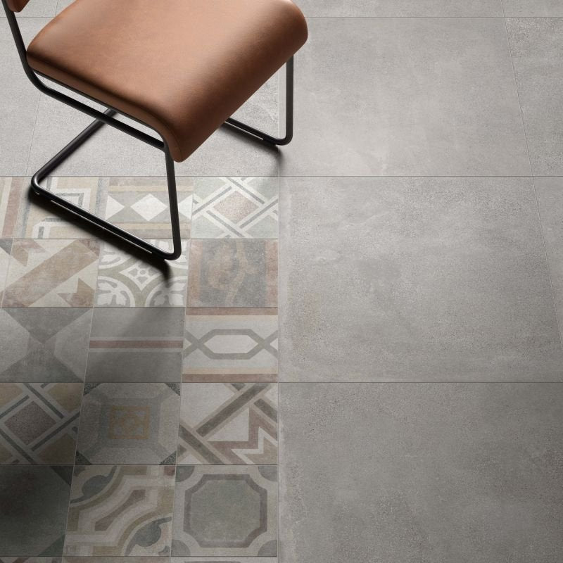 Gres Porcellanato Effetto Cemento Rettificato Naturale 30x60 8.5mm Ash Blend - ABK