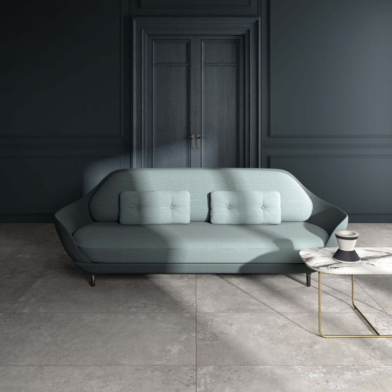 Gres Porcellanato Effetto Cemento Rettificato Naturale 30x60 8.5mm Grey Ghost - ABK