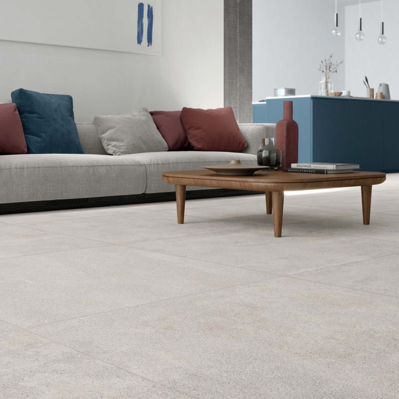 Gres Porcellanato Effetto Cemento Rettificato Naturale 30x60 8.5mm Moon Blend - ABK