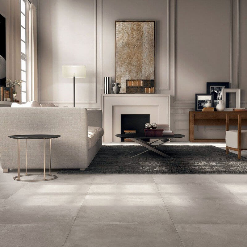 Gres Porcellanato Effetto Cemento Rettificato Naturale 30x60 8.5mm Warm Docks - ABK