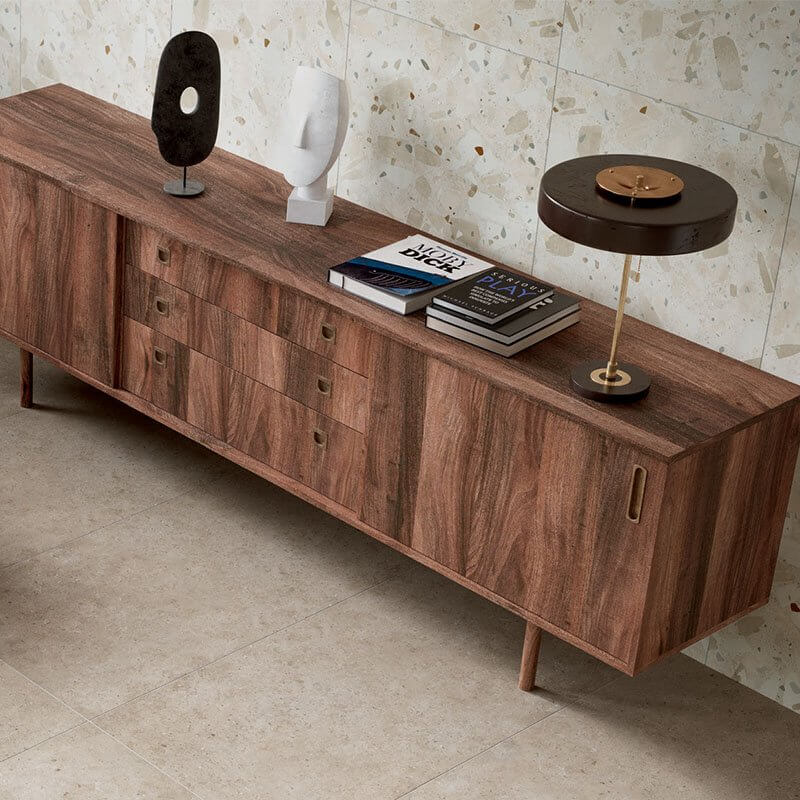 Gres Porcellanato Effetto Cemento Rettificato Naturale 30x60 9.5mm Brera Sabbia - Herberia