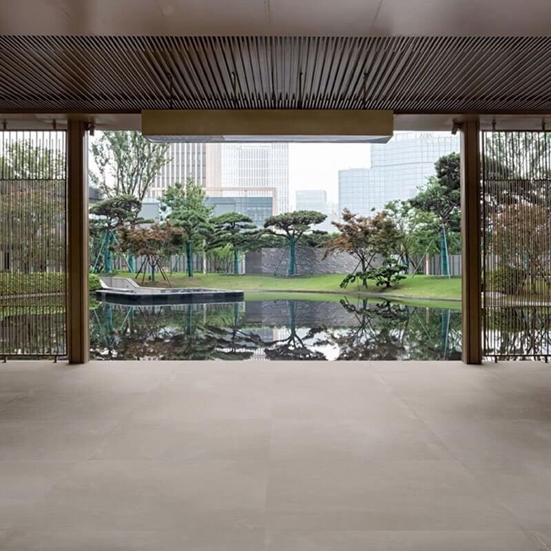 Gres Porcellanato Effetto Cemento 45x45 9mm Grigio Azuma - Imola Ceramica