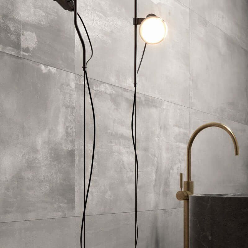 Gres Porcellanato Effetto Cemento Rettificato Naturale 60x120 8.5mm Pearl Interno 9 - ABK