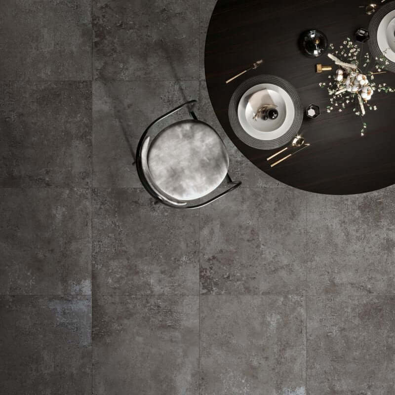 Gres Porcellanato Effetto Cemento Rettificato Naturale 60x120 8.5mm Taupe Ghost - ABK