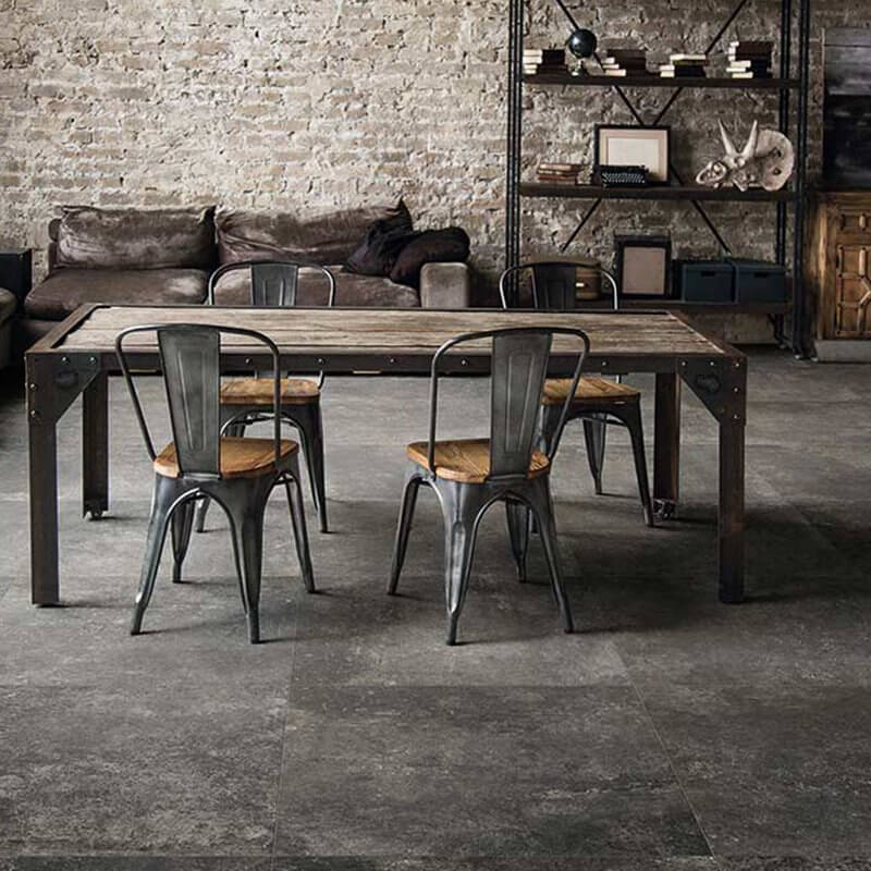 Gres Porcellanato Effetto Cemento Rettificato Naturale 60x120 9mm Work Charcoal Artifact - Florim