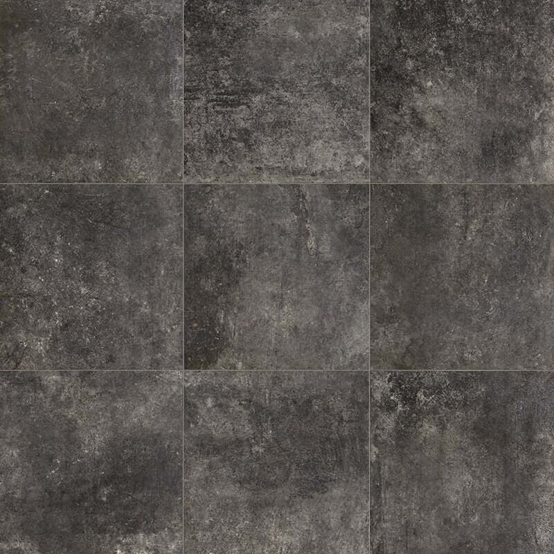 Gres Porcellanato Effetto Cemento Rettificato Naturale 60x120 9mm Work Charcoal Artifact - Florim