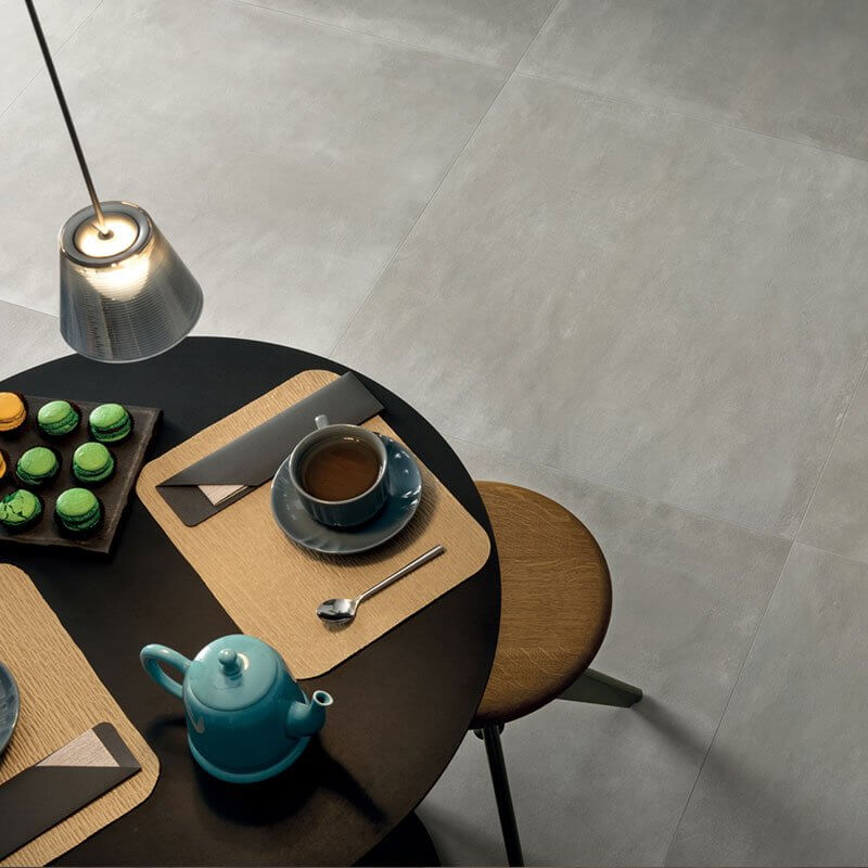 Gres Porcellanato Effetto Cemento Rettificato Naturale 60x60 8.5mm Ash Make - Gardenia Orchidea