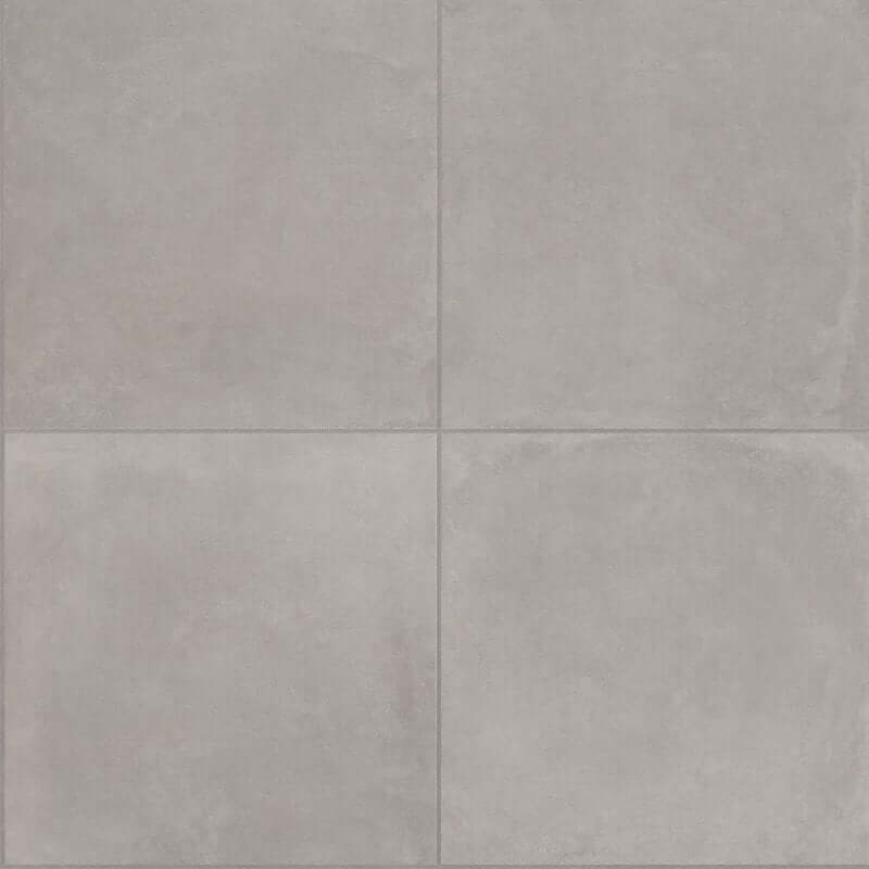 Gres Porcellanato Effetto Cemento Rettificato Naturale 80x80 9.5mm Silver Docks - ABK