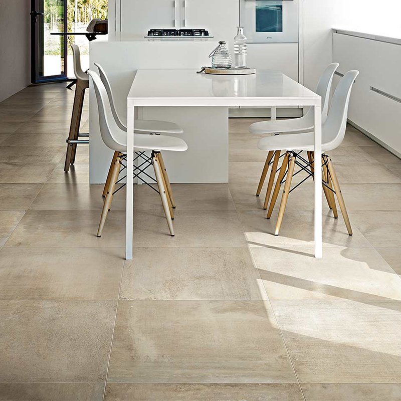 Cement Effect Porcelain Stoneware Rectified Natural 80x80 9mm Mou Matieres De Rex - Florim