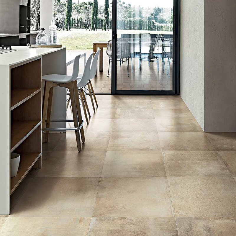 Cement Effect Porcelain Stoneware Rectified Natural 80x80 9mm Mou Matieres De Rex - Florim