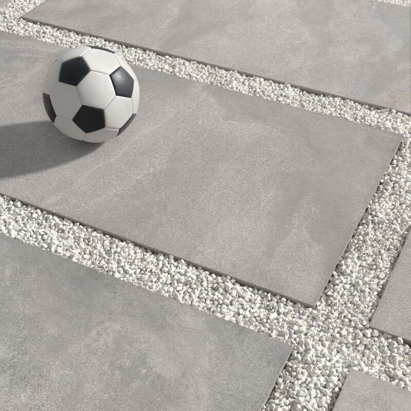 Gres Porcellanato Effetto Cemento Rettificato Naturale 90x90 8.5mm Ash Blend - ABK