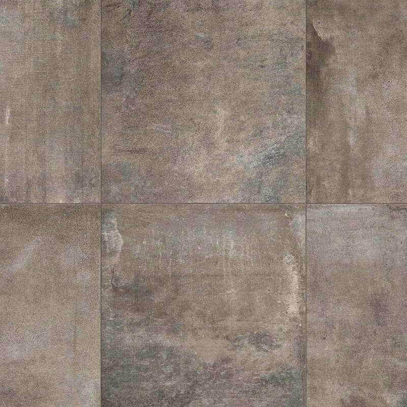 Gres Porcellanato Effetto Cemento Rettificato R+PTV 120x120 6mm Gris Matieres De Rex - Florim