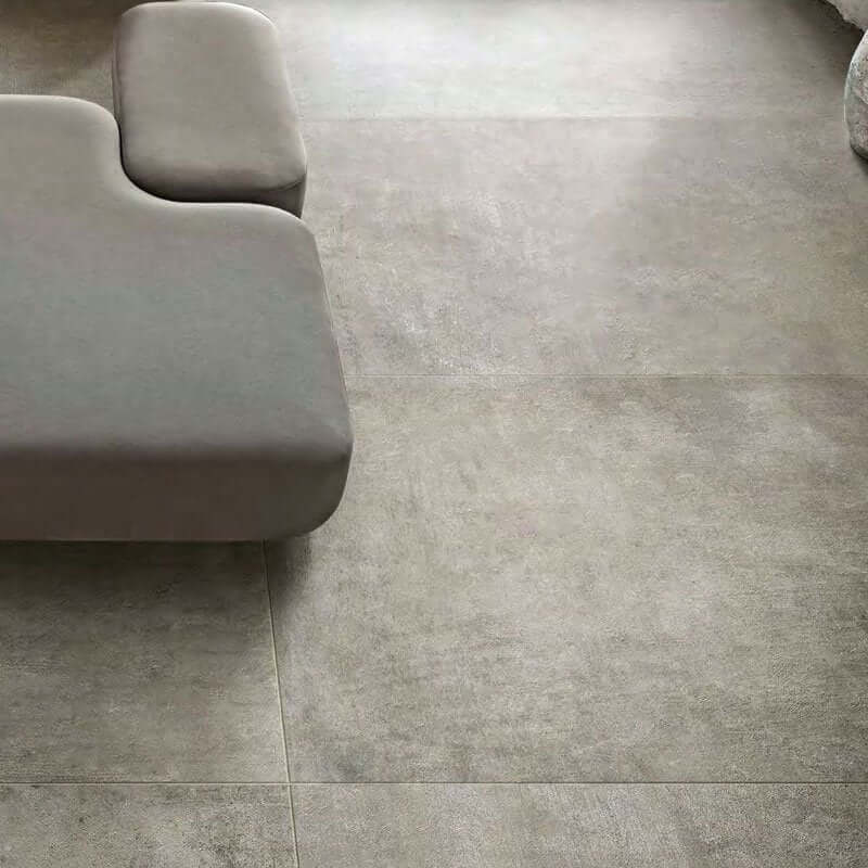 Gres Porcellanato Effetto Cemento Rettificato R+PTV 120x120 6mm Nuage Matieres De Rex - Florim