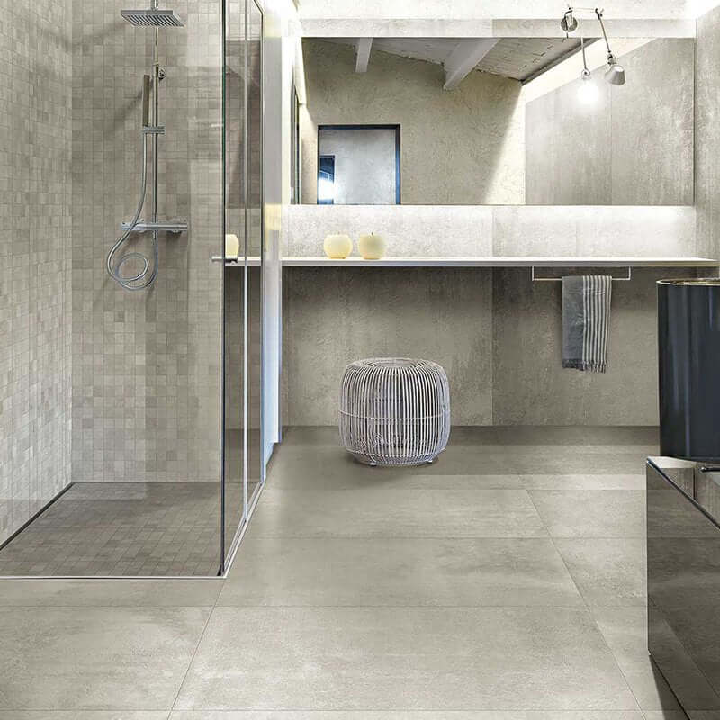 Gres Porcellanato Effetto Cemento Rettificato R+PTV 120x120 6mm Sable Matieres De Rex - Florim