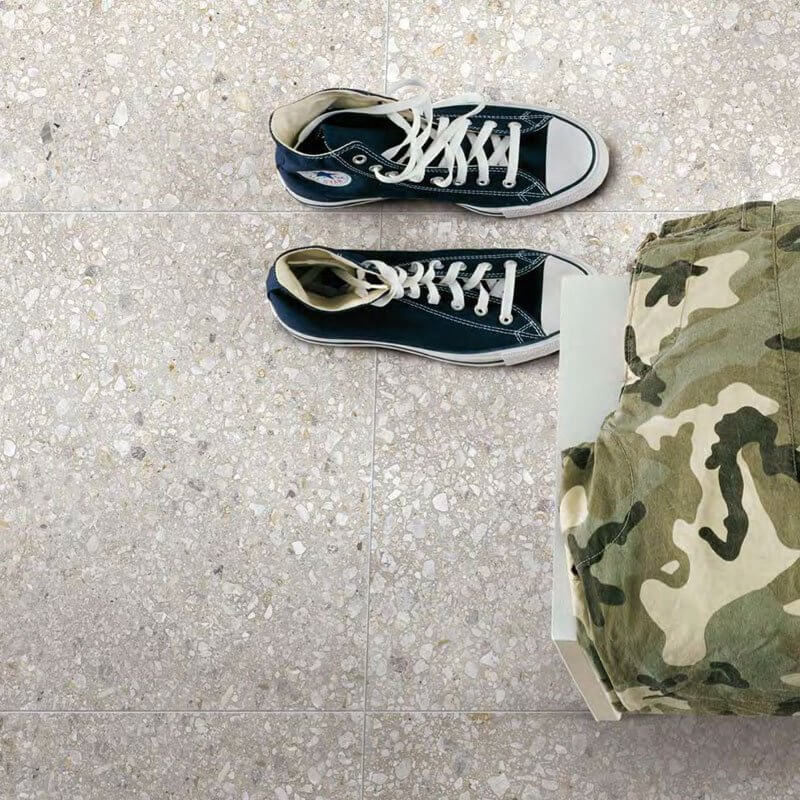 Gres Porcellanato Effetto Graniglia Rettificato Comfort 120x120 6mm Sugar Mix Match up - Florim