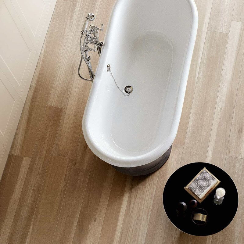 Gres Porcellanato Effetto Legno Grip 20x120 9mm Almond Wooden Tile - Florim
