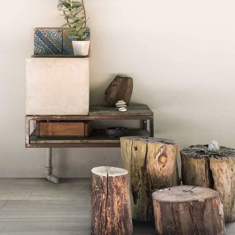 Gres Porcellanato Effetto Legno Grip 20x120 9mm Gray Wooden Tile - Florim