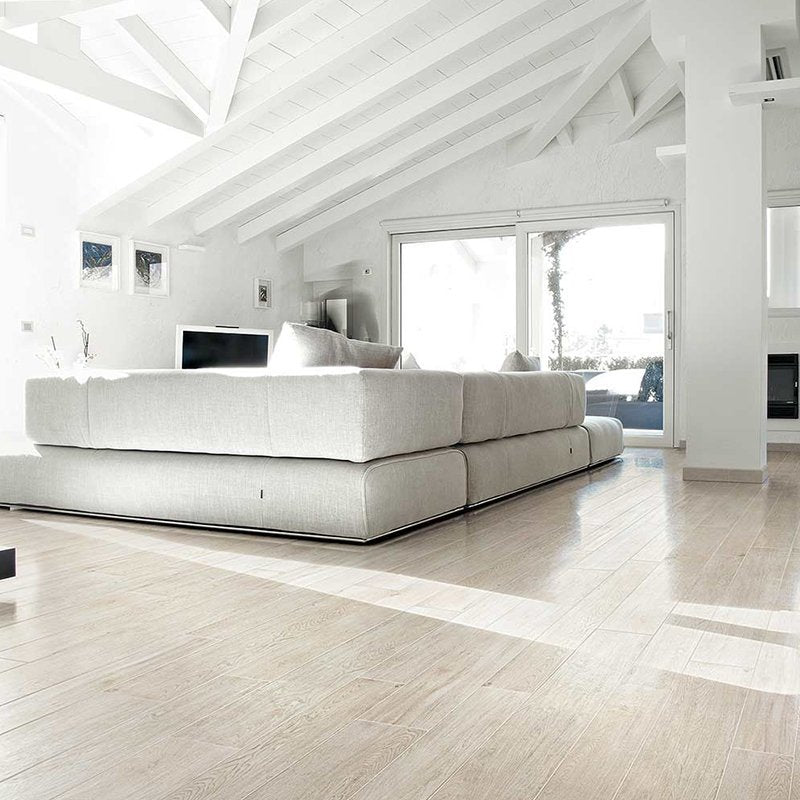 Gres Porcellanato Effetto Legno Naturale 15x90 White Selection Oak - Florim