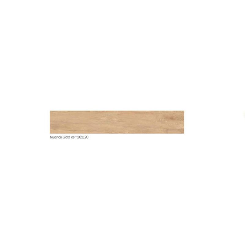 Gres Porcellanato Effetto Legno Naturale 20x120 Beige chiaro Nuance Gold - Soluzioni Tiles