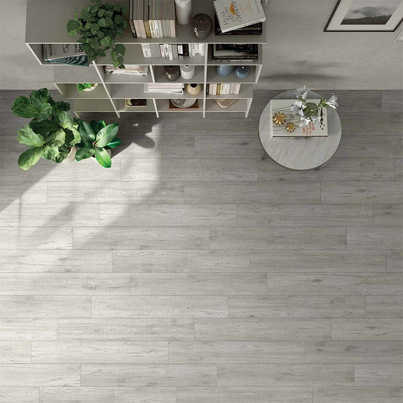 Gres Porcellanato Effetto Legno Naturale 20x120 Grigio chiaro Sierra - Dado Ceramiche