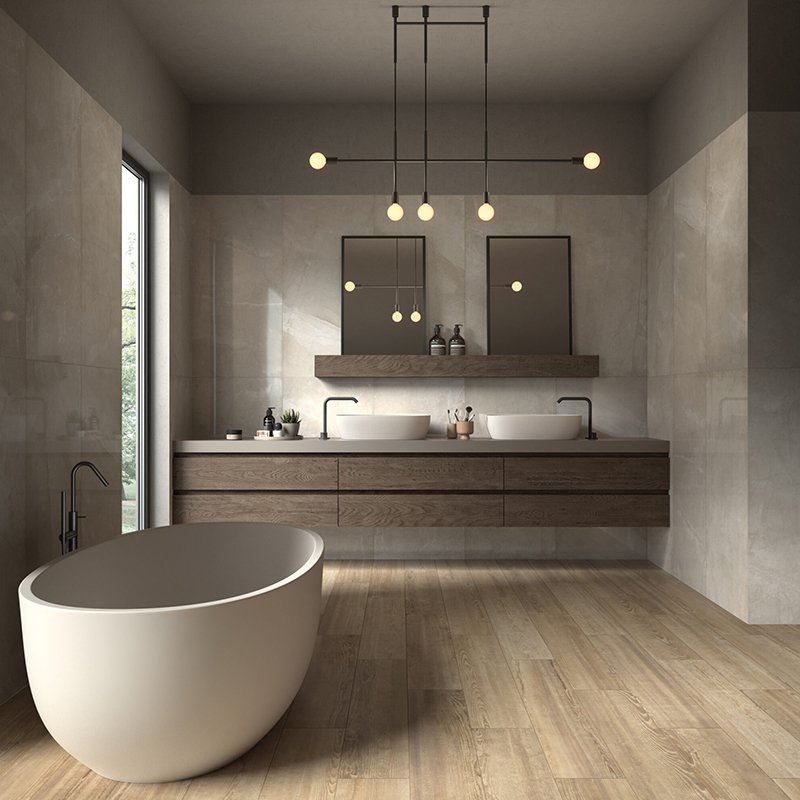 Gres Porcellanato Effetto Legno Naturale 20x120 Oak Unika - DueG