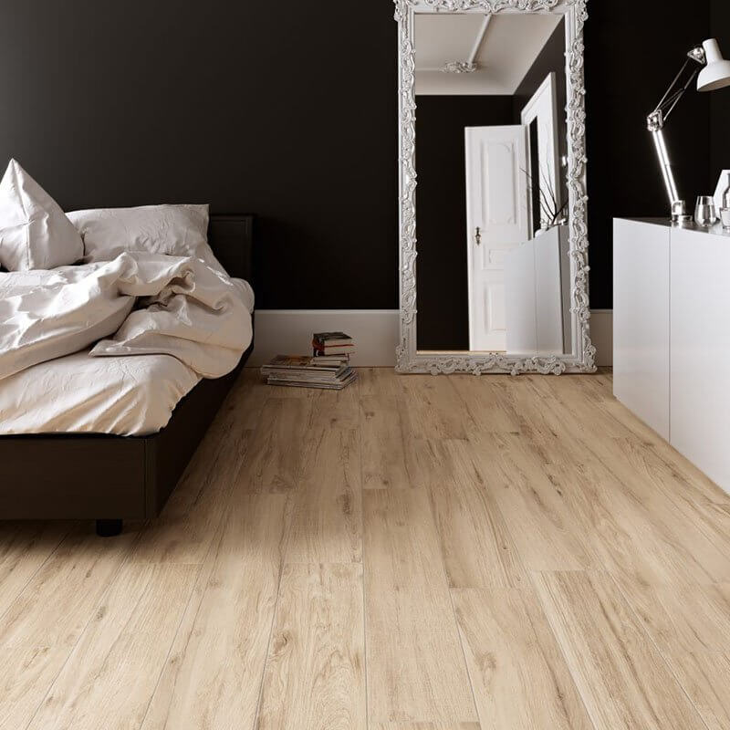 Gres Porcellanato Effetto Legno Non Rettificato Naturale 20x90 10mm Nwood Almond - Herberia