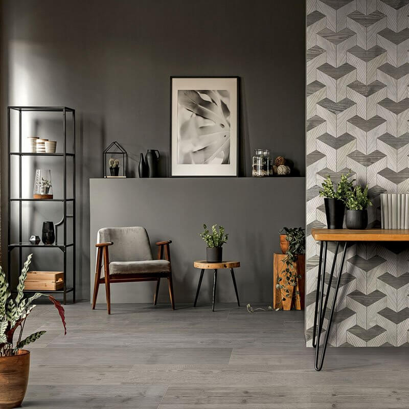 Gres Porcellanato Effetto Legno Rettificato Grip 20x120 8.5mm Grigio Just Mix - Gardenia Orchidea