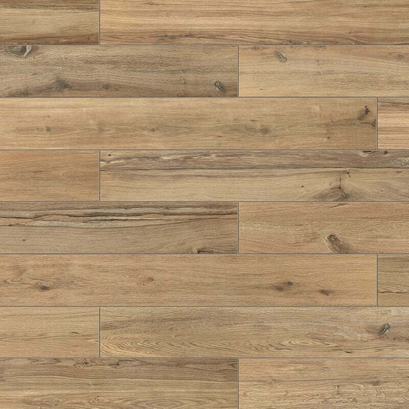 Gres Porcellanato Effetto Legno Rettificato Grip 20x120 9mm Noisette Planches De Rex - Florim