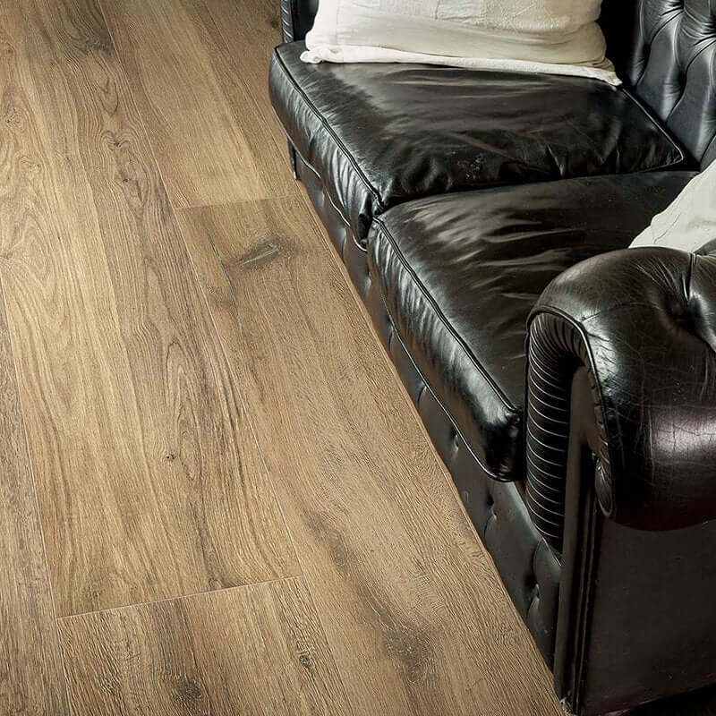 Gres Porcellanato Effetto Legno Rettificato Grip 20x120 9mm Noisette Planches De Rex - Florim