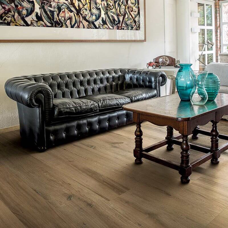 Gres Porcellanato Effetto Legno Rettificato Grip 20x120 9mm Noisette Planches De Rex - Florim