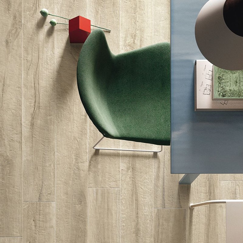 Gres Porcellanato Effetto Legno Rettificato Naturale 20x120 10mm Almond Kuni - Imola Ceramica