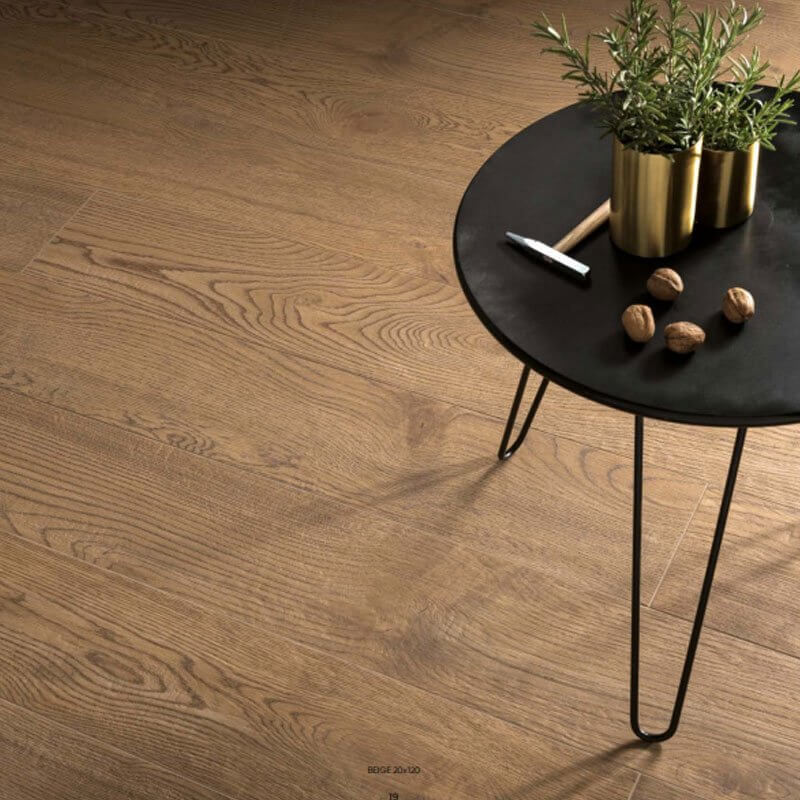 Gres Porcellanato Effetto Legno Rettificato Naturale 20x120 8.5mm Beige Just Code - Gardenia Orchidea