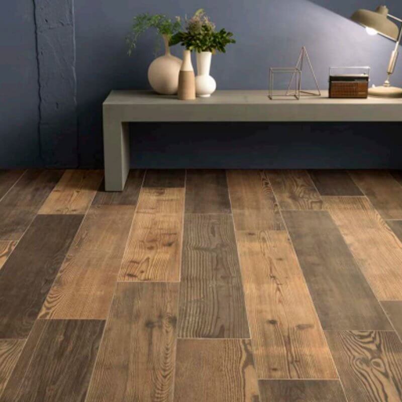 Gres Porcellanato Effetto Legno Rettificato Naturale 20x120 8.5mm Brown Just Mix - Gardenia Orchidea